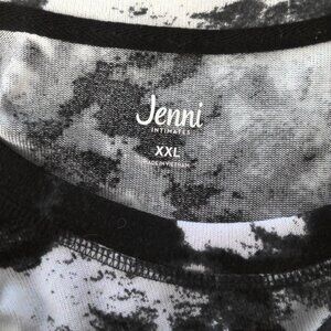 New Jenni Intimates Tie Dye Casual Top Sleep Top Stretch Knit Pullover NWOT  XXL